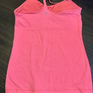 Lululemon Athletica Coral Mesh Tank Top